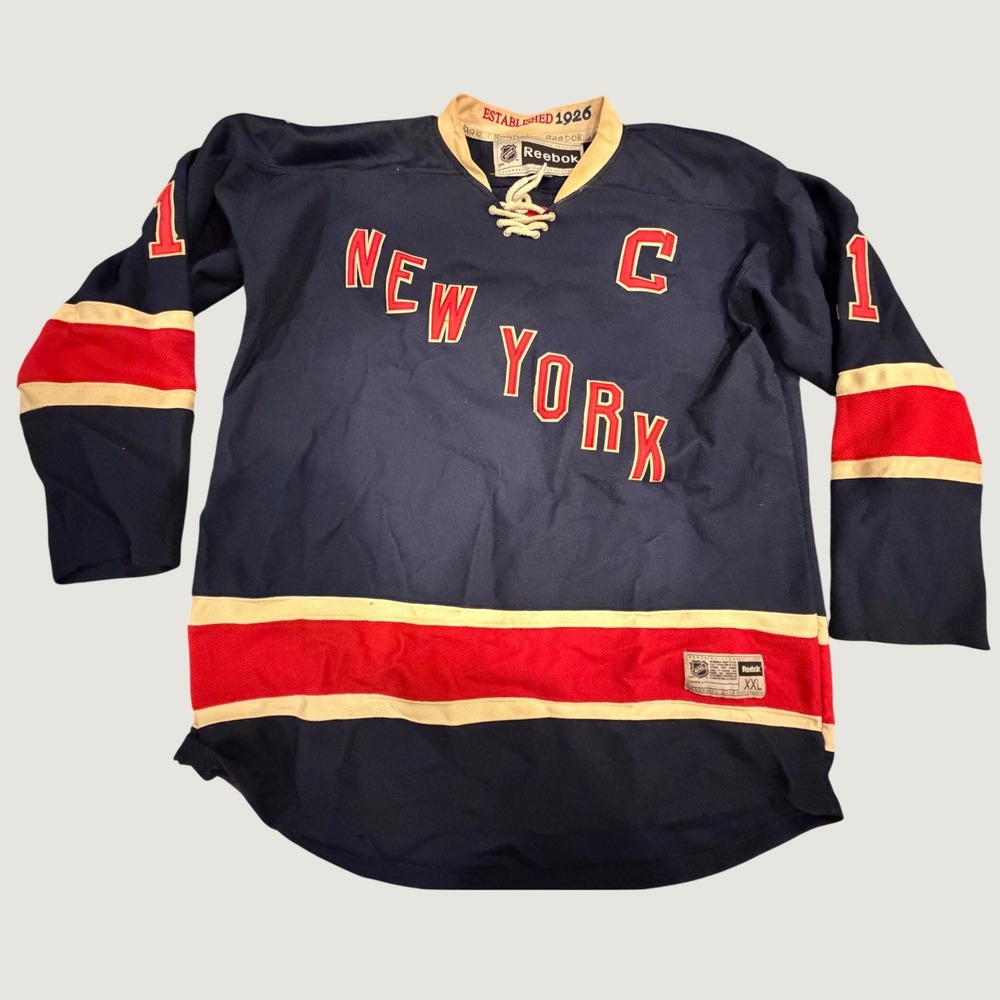 Reebok NHL New York Rangers Mark Messier 11 Jersey 85th Anniversary Navy XXL